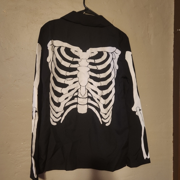 Spirit Halloween Day Of The Dead Costume Mens Size M Hat And Top - Picture 3 of 4